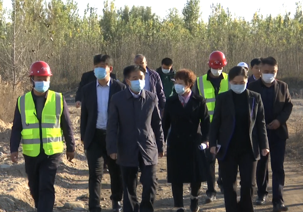 李为军实地调研滹沱河三期生态修复工程(鹿泉段)建设-鹿泉区-石家庄